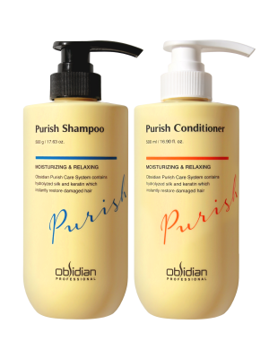 DẦU GỘI/XẢ/HẤP DƯỠNG MƯỢT TÓC PURISH (Obsidian Professional Purish Shampoo/Conditioner/Treatment)