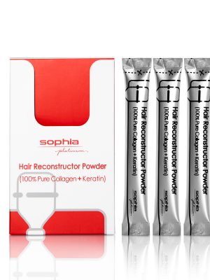 BỘT COLLAGEN VÀ KERATIN CHỮA TRỊ TÓC NÁT (Sophia Platinum Hair Reconstructor Powder)