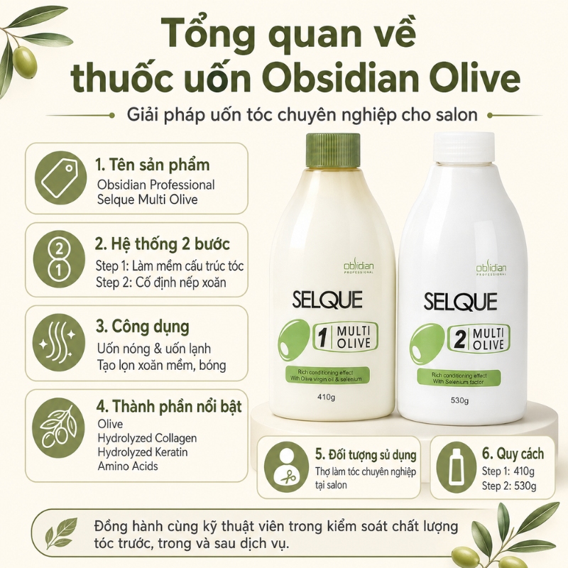 Thuốc uốn Obsidian Olive