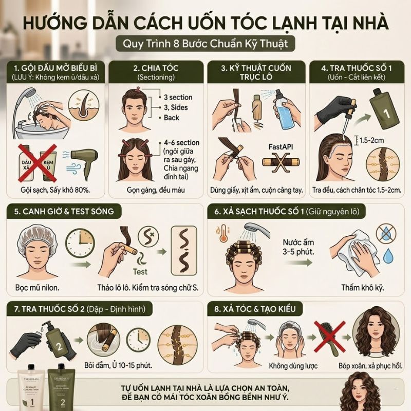 cách uốn tóc lạnh tại nhà (4)