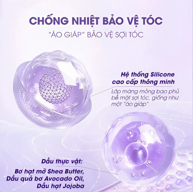 kem hấp khô obsidian là áo giáp bảo vệ sợi tóc khỏi nhiệt