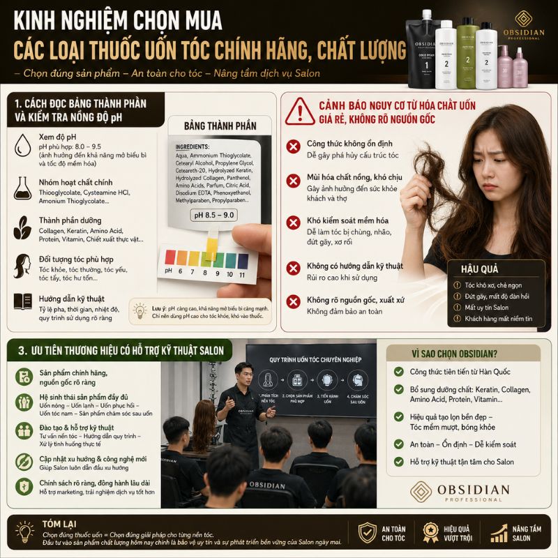kinh nghiệm chọn các loại thuốc uốn tóc