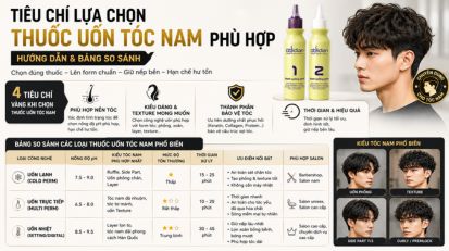 Lựa chọn thuốc uốn tóc nam phù hợp