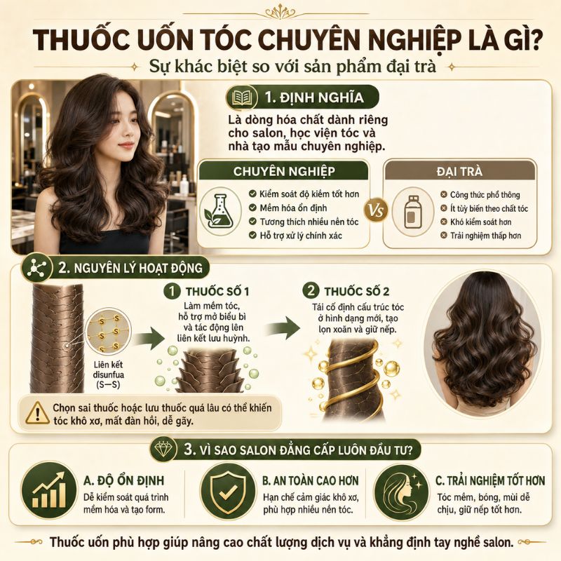 Thuốc uốn tóc chuyên nghiệp là gì