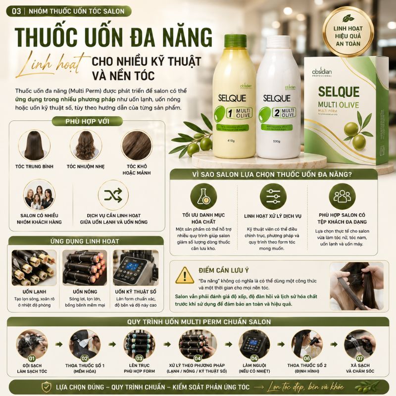 thuốc uốn tóc salon thường dùng - uốn đa năng