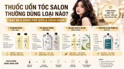 Thuốc uốn tóc salon thường dùng