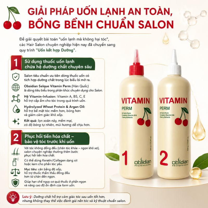 Giải pháp uốn lạnh an toàn, bồng bềnh chuẩn Salon